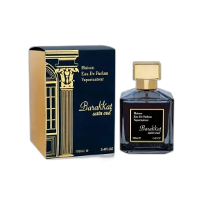 BARAKKAT SATIN OUD Fragance world perfume Unisex 100ml — imagen 2