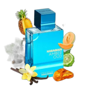 AMBER OUD AQUA DUBAI Al haramain perfume UNISEX 100ml — imagen 4